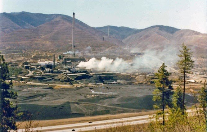 Bunker Hill smelter before cleanup